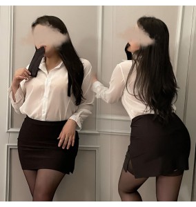 FEE ET MOI - Seductive Secretary Costume Set (Plus Size - Black)